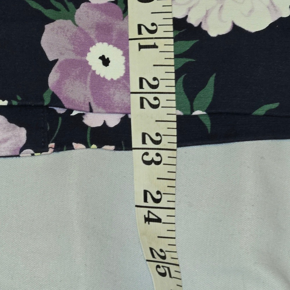 Ann Taylor Factory Floral Print Career‎ Skirt Purple Pink Flowers Size 4 - Picture 6 of 7